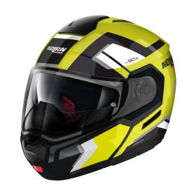 Modular Helmet NOLAN N90-3 Lighthouse N-COM 048 Fluorescent Yellow Black Silver