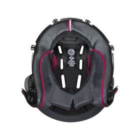 Interno Casco CLIMA COMFORT N-COM Taglia XXS Nero Rosso NOLAN N40 / N40-5