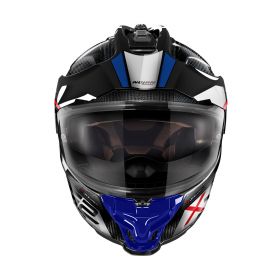 Dual Road Helmet NOLAN X-552 U Carbon Dinamo N-COM 024 Glossy Black Blue White