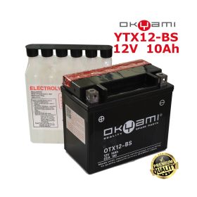 OKYAMI YTX12-BS MOTORCYCLE BATTERY