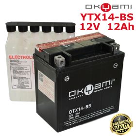 OKYAMI YTX14-BS MOTORCYCLE BATTERY