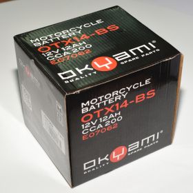 OKYAMI YTX14-BS MOTORCYCLE BATTERY