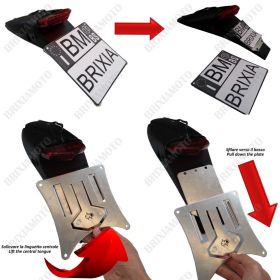 HOMOLOGUE SOUTIEN PLAQUE ECLAIRAGE LIBERATION RAPIDE APRILIA SX RX MX 50 125