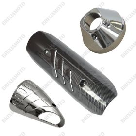 PROTEZIONE COLLETTORE CROMO MARMITTA CARBON FONDELLO SPORT CROMO T-MAX 500 2001