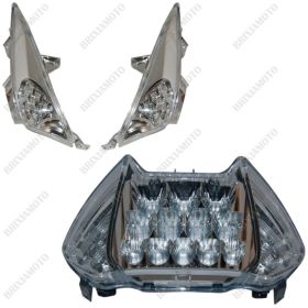KIT COMPLETO A LED FANALERIA FARO FANALE + FRECCE YAMAHA TMAX T-MAX 2008-2011