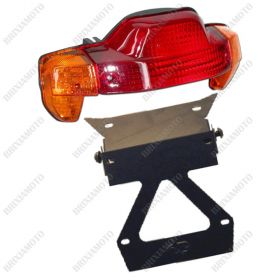 ONE  LICENSE PLATE HOLDER WITH TEIL LIGHT