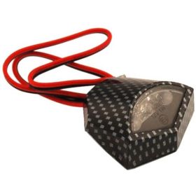 LUCE TARGA LED ADESIVA CARBON OMOL 34MM