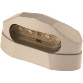 LUCE TARGA MOTO OMOL LED CNC METALLO CROMO