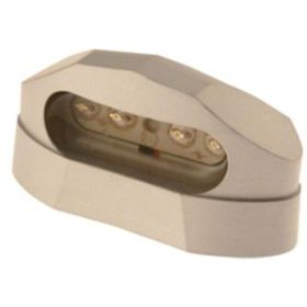 LUCE TARGA LED METALLO CROMO SAT OMOL 55MM