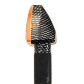 PAAR VON INDIKATOREN CARBON-LOOK ARROW LANGSCHAFT LAMPE GENEHMIGT MOTO