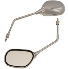 COPPIA SPECCHIETTI CROMO QUADRO M8