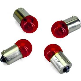 KIT 4 AMPOULES CLIGNOTANTS 12V 10W ROSSO MOTO SCOOTER ATV ROUGE BULBS BA15S