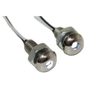2 BULLONI ACC LED FRONTALE CHIODO BIANCA