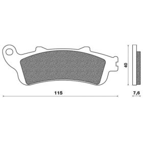 PLAQUETTES FREIN MOTO ONE 77281926S