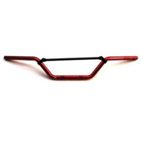 HANDLEBAR CROSS ENDURO MOTARD ERGAL FOLD HIGH 110MM ROSSO HANDLEBAR 7/8 INCH RED