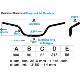 ONE 77303408 MOTOCROSS HANDLEBAR