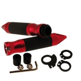 2 MANOPOLE GAS SATURN NERO ROSSO ADAPTORS