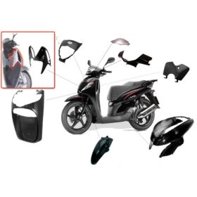 KIT CARENA 10 CARENE NERO LUCIDO