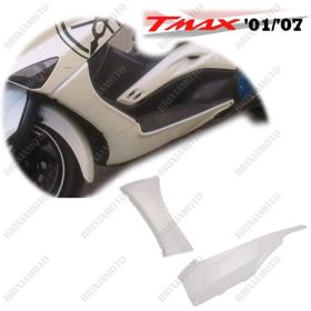 KIT CARENE FIANCHETTO E SOTTOPEDANA SX BIANCO ONE YAMAHA T-MAX 500 2001-2007