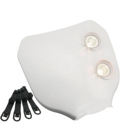 PANEL WINDSHIELD MOTO LIGHT ENDURO CROSS MOTARD WHITE NAKED