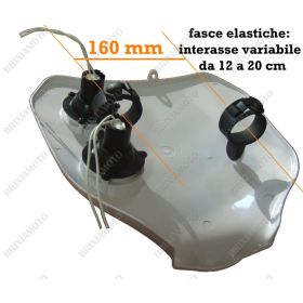 PANEL WINDSHIELD MOTO LIGHT ENDURO CROSS MOTARD WHITE NAKED