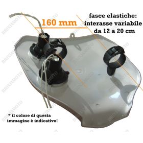 MASCHERINA CUPOLINO MOTO FARO ENDURO NERA