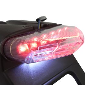 PORTA TARGA ENDURO MOTARD FARO STOP OMOL