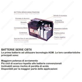 BATTERIA CT7B-BS CON ACIDO A CORREDO