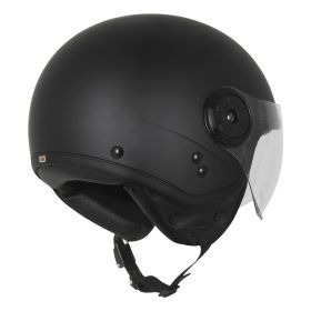 DEMI JET HELMET ORIGINE NEON EASY MATT BLACK