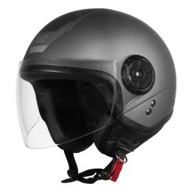 DEMI JET HELMET ORIGINE NEON SCOOP BLACK / TITANIUM