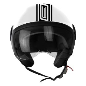 DEMI JET HELMET ORIGINE NEON STREET WHITE