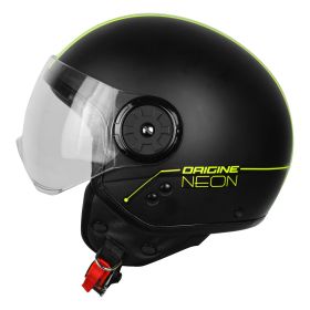 DEMI JET HELMET ORIGINE NEON STREET YELLOW / BLACK
