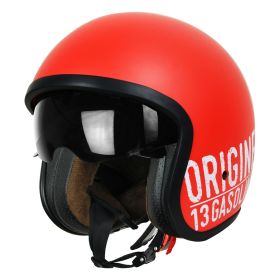 DEMI JET HELMET ORIGINE SPRINT GASOLINE 13 RED