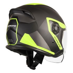 CASQUE JET ORIGINE PALIO 2.0 TECHY NOIR / JAUNE FLUO