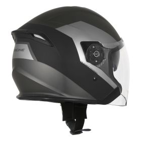 CASQUE JET ORIGINE PALIO BT 2.0 BLUETOOTH EKO NOIR / TITANE
