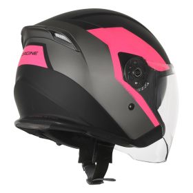 CASQUE JET ORIGINE PALIO BT 2.0 BLUETOOTH EKO NOIR / FUCHSIA