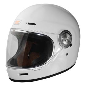 CASCO INTEGRALE ORIGINE VEGA SOLID BIANCO LUCIDO