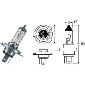 BULB LIGHT OSRAM 12V 60/55W H4