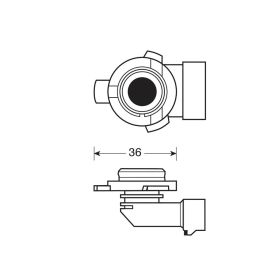 Lampada Osram Original Line HIR2 12V 55W PX22d