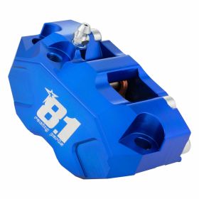 OTTOPUNTOUNO Hurricane Brake Caliper 4 Pistons CNC Aluminum Blue 84 mm Holes
