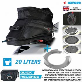 TANKTASCHE OXFORD 20L MIT RING TYPE 2 APRILIA 750 SHIVER 2007 2011