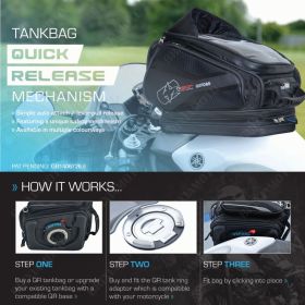 TANKTASCHE OXFORD 20L MIT RING TYPE 5 MV AGUSTA 910 BRUTALE R 2005 2007