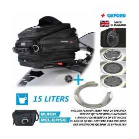 TANKTASCHE OXFORD 15L MIT RING TYPE 4 KAWASAKI 650 ER6 F 2009 2014