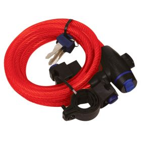 CAVO CABLE LOCK ROSSO 180CM 12MM OF249