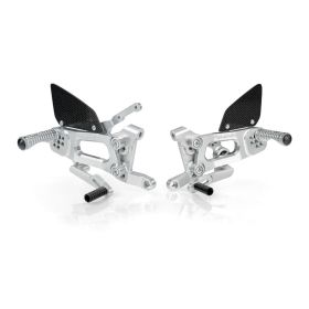 Adjustable Rearsets Paraxite Silver