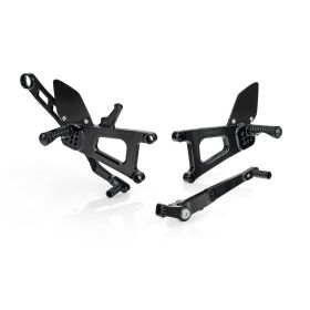 Adjustable Rearsets Paraxite Black