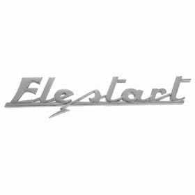 Elestart Rückplatte 140x35 mm verchromt mit 4-Pin-Montage
