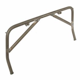 Piedestal central PASCOLI en acier nickelé 205x440 mm sans pieds