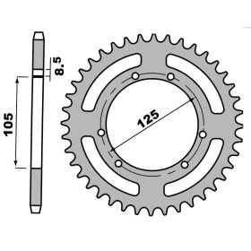 MOTORRAD HINTER KETTENRAD PBR
