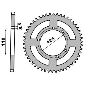 MOTORRAD HINTER KETTENRAD PBR